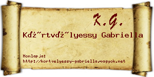 Körtvélyessy Gabriella névjegykártya
