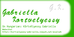 gabriella kortvelyessy business card